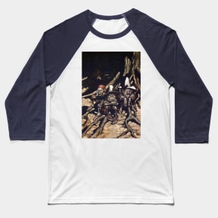 Ghosts of the Hudson Crew - Arthur Rackham Baseball T-Shirt